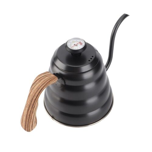 Bouilloire À Thé Et Café En Acier Inoxydable De 1,2 L Avec Thermomètre Et Bec Verseur Col De Cygne
