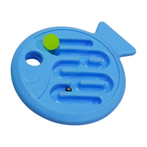 Le Jeu De Société Maze Améliore La Motricité Fine Et Offre Des Défis Logiques Agréables Pour Les Enfants D'âge Préscolaire De Couleur Bleue.-Bleu