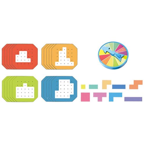 Jeu De Réflexion Rapide Et Compétitif Pour Deux Joueurs. Casse-Tête En Bois Pour Enfants. Apprentissage De La Pensée Spatiale.