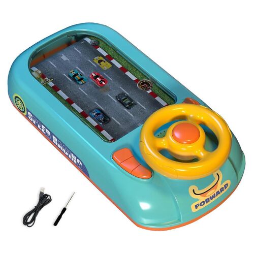 Jeu De Simulation De Conduite De Voiture De Course Pour Tout-Petits, Volant, Jouet Éducatif Interactif Pour Garçons De 4 À 6 Ans, Vert-Vert