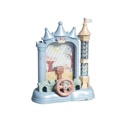 Jeu De Société De Fête Pour L'éducation Des Enfants Machine De Jeu Labyrinthe Boule Jeu De Société Électrique Parents-Enfants Fête Faveur Jeu De Table Rose Avec Pieds De Table-Bleu