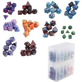 Lot De 70 Dés En Acrylique À Faces Multiples, Différentes Tailles, Chiffres Numériques, Jouet Éducatif Pour Enfants, Jeu De Société À Faire Soi-Même-Définir Un