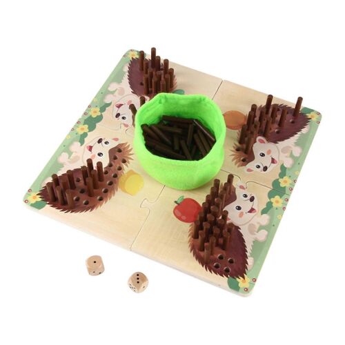 Jeu De Bâtons En Bois Et De Dés Pour Enfants, Entraînement Pratique À La Patience, Jeu De Bâtons De Hérisson