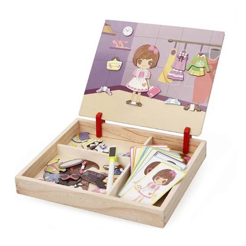 Livre Magnétique, Jeu De Réflexion Portable, Jeu De Simulation, Jeu De Table, Forme Assortie, Pour Enfants Créatifs, Cadeau Pour La Fête Des Enfants-05
