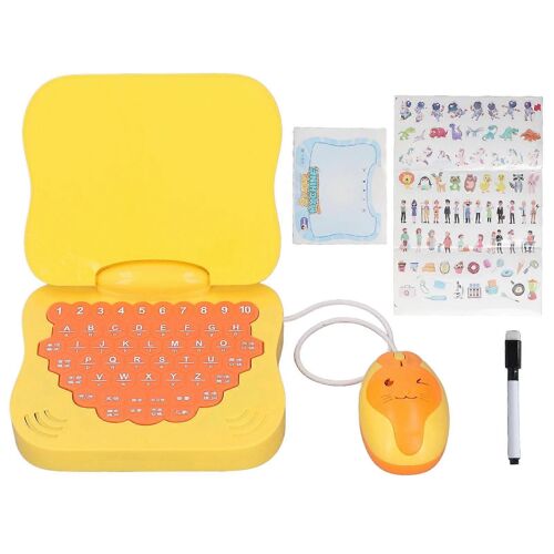 Jouet D'ordinateur Pour Bébé, Puzzle À Boutons Souples, Pour Cultiver L'imagination, Jeu D'ordinateur Bilingue Avec Souris Lumineuse