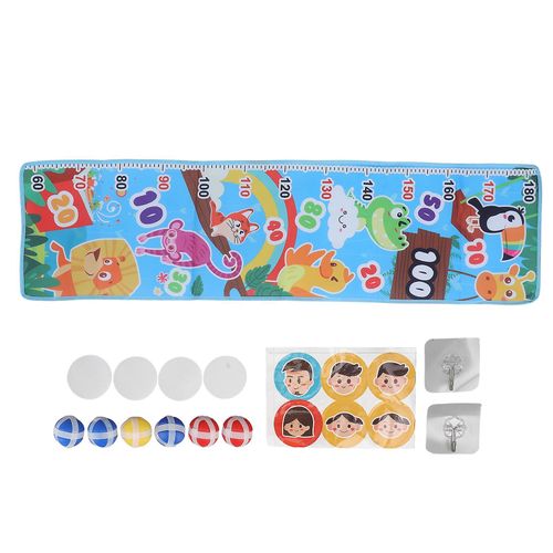 Tableau de croissance pour enfants en tissu, échelle précise, dessin animé interactif, jeu de fléchettes éducatif pour enfants, type 1