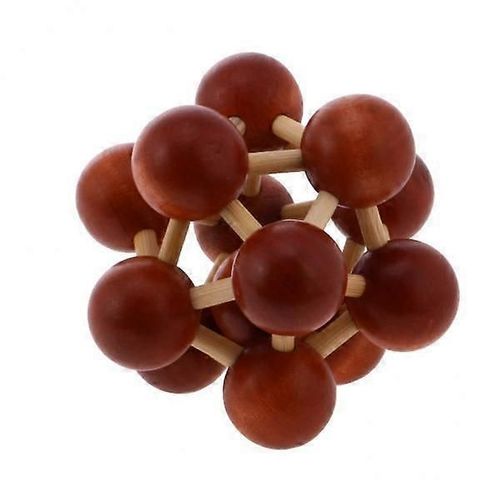 Lot de 3 à 6 jouets d'intelligence en bois Kong Ming Lock, jeu de casse-tête à emporter-5 pièces