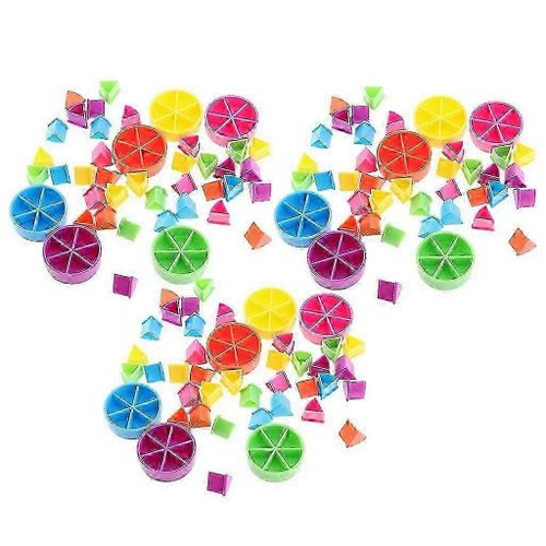 2025 126x Pièces Du Jeu Trivial Pursuit Pie Wedge Matériel D'entraînement Aux Mathématiques