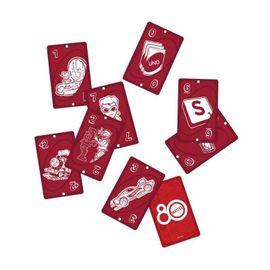 Uno - Jeu De Cartes Rouge Rubis - 80ème Anniversaire De Mattel - Pour Toute La Famille - Uno - Jgk30
