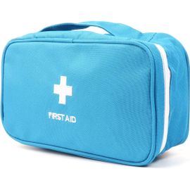 Kalanka-Pochette De Premiers Secours - Sac De Premiers Secours Rouge - Sacs Médicaux Pour La Maison - Voyage D'urgence - Camping - Randonnée - Premiers Répondeurs, Blue Embroidery Bb 