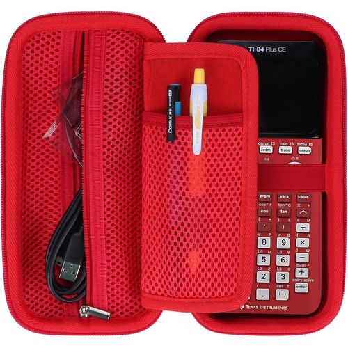 Dur Étui de Protection Compatible avec TI-83 Premium CE/TI 82/TI-NSPIRE CX II-T/TI-30 ECO RS/TI-84 Plus CE-T/TI-Nspire CX Cas Calculatrice Graphique.[H4]