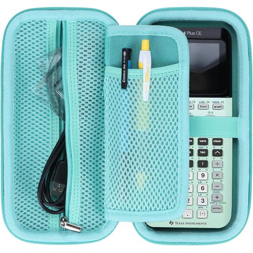 Dur Étui de Protection Compatible avec TI-83 Premium CE/TI 82/TI-NSPIRE CX II-T/TI-30 ECO RS/TI-84 Plus CE-T/TI-Nspire CX Cas Calculatrice Graphique.[H1]