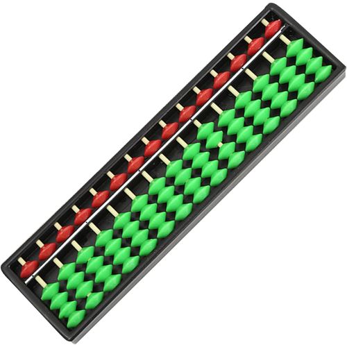 Abacus arithmétique traditionnel,Abacus,Enfants Mathématiques Outil de calcul éducatif,Fyore Boulier chinois vintage en bois à 15 chiffres,Abacus Chinois Calculatrice Cadre,Couleur,1 pièce