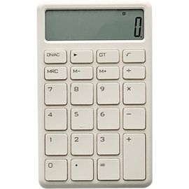 Calculatrice De Base, Mini Calculatrice De Poche De Style Rétro, Calculatrice De Bureau À Touches Claires Pour Le Bureau, L'École, La Maison Et Le Travail (Blanc)[Z1089]