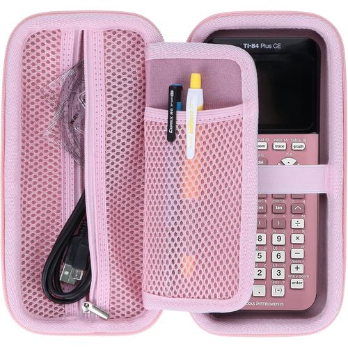 Dur Étui de Protection Compatible avec TI-83 Premium CE/TI 82/TI-NSPIRE CX II-T/TI-30 ECO RS/TI-84 Plus CE-T/TI-Nspire CX Cas Calculatrice Graphique.[H5]
