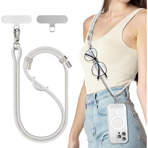 Universal Mobile Phone Lanyard, Adjustable And Detachable, Nylon Long Mobile Phone Strap Compatible With Smartphones Etc