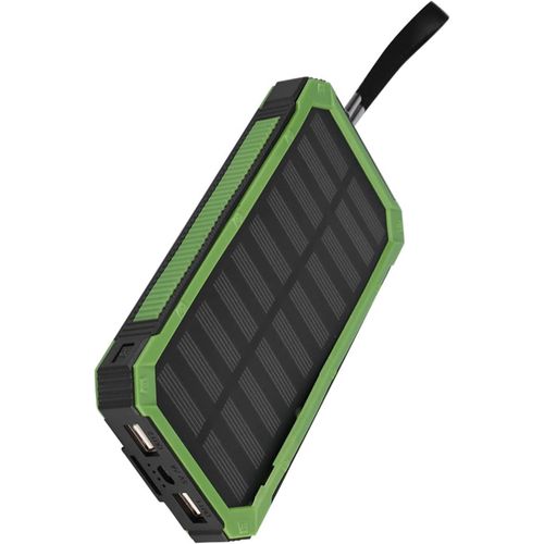 20000 Mah Solar Power Bank Case Kit Chargeur Solaire Extérieur Avec Double Sortie Usb 5v (Vert)