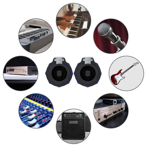 TIANYI-1M Speakon Câble de haut-parleur avec Twist Lock M-M 12AWG Wire pour Heavy Duty Audio Amplificateur