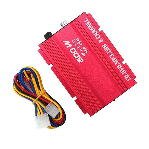 KALANKA-kinter ma150 12v mini 2ch hifi stéréo amplificateur de puissance de voiture mp3 haut-parleur audio avec usb
