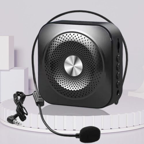 KALANKA-Amplificateur de Voix Portable 2000mAh Rechargeable avec Micro Amplificateur de Voix pour Enseignants Amplificateur de Son Système PA Micro Haut Parleur pour Guides Microphone Personnel Touri