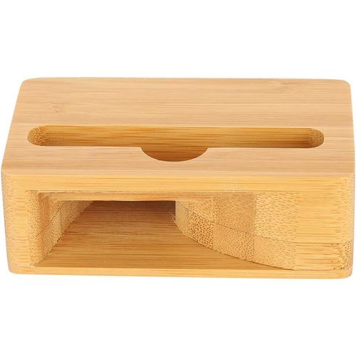 KALANKA-Support de Téléphone Amplificateur de Haut-Parleur, Support de L'amplificateur de Haut-Parleur de Son en Bois de Bambou, Téléphone, Station d'accueil pour Dock, Accessoire de