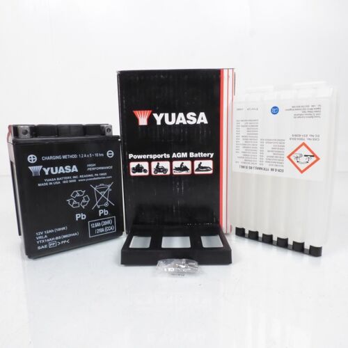 Batterie Yuasa Pour Quad Polaris 330 Trail Blazer 2008 À 2012 Ytx14ah-Bs / 12v 12ah Neuf