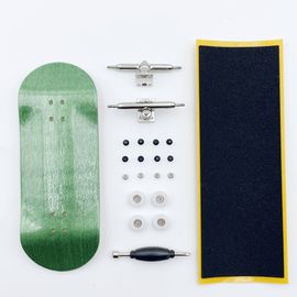 Jeu De Diapasons Professionnels,Pont En Bois,Camion À Axe Unique,Roues Cnc,Mini Skateboard Complet À Doigts - Type Green
