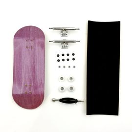 Jeu De Diapasons Professionnels,Pont En Bois,Camion À Axe Unique,Roues Cnc,Mini Skateboard Complet À Doigts - Type Violet