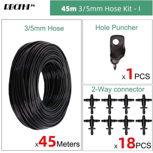 Tuyau d'arrosage et d'irrigation en PVC,tube d'arrosage à 2 voies,bonsaï,plante,fleur,goutteur,flèche,tube d'arrosage,jardinage,140 en effet,5, - Type IX45M