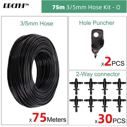 Tuyau d'arrosage et d'irrigation en PVC,tube d'arrosage à 2 voies,bonsaï,plante,fleur,goutteur,flèche,tube d'arrosage,jardinage,140 en effet,5, - Type OX75M