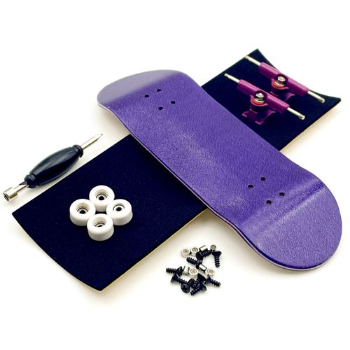 Jeu De Diapasons De 32 Mm Avec Roues De Roulement De Camions En Métal De Pont En Bois D'érable - Type 32mm Purple