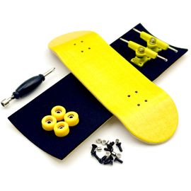 Jeu De Diapasons De 32 Mm Avec Roues De Roulement De Camions En Métal De Pont En Bois D'érable - Type 32mm Yellow