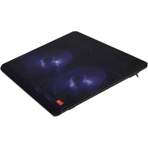 JetStand Cooling Stand for Laptops up to 15.6 Inches Adjustable Height, Silent Fans, USB Port, LED Light, Metal Mesh