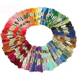 Chenquansarl-Fils À Broder Couleur Pour Broderie Point De Croix, Polyester-Coton, Lot De 100 Échevettes