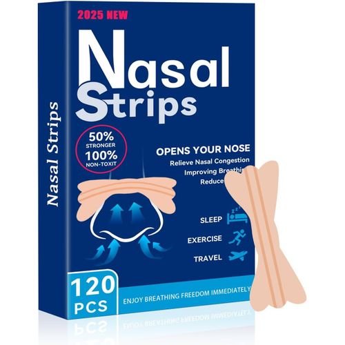 120 Pièces Nasal Strips Bandelette Nasales,Dispositifs Anti Ronflement Efficace Puissant,Ecarteur Nasal Taille Large Patch Anti Bandelette Nasales Pour Une Meilleure Respiration (Teint)[Z20] 