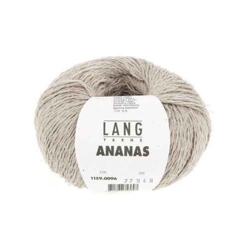 Pelote À Tricoter Ananas ¿ Lang Yarns - Fil Durable En Lyocell Et Fibres D¿Ananas. Color : 96 Gris