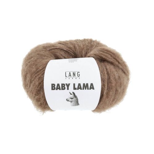 Pelote De Laine Baby Lama - Lang Yarns - Fil Noble, Moelleux Et Isolant Thermique. Color : 0196 Marron