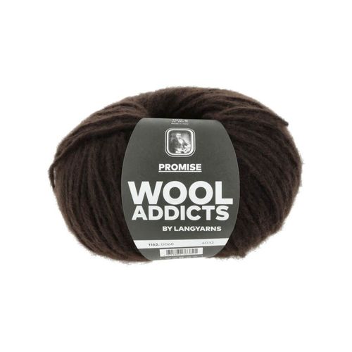 Pelote De Laine Promise De Wool Addicts - 100gr ¿ Laine Mérinos Extrafine & Polyamide. Color : 68 Marron