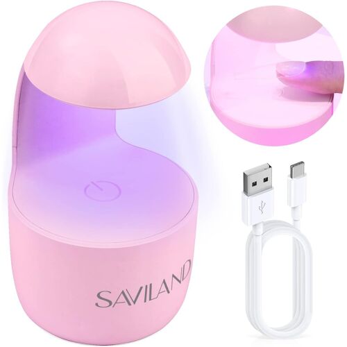 Lampe U V Ongles Gel, 24w Séchage Ultra Rapide Lampe Led Professionnel, Précis, Efficace Séchoir À Ongles Portable Pour Nail Art, Vernis Semi Permanent, Gummy Base Pose American (Rose) 