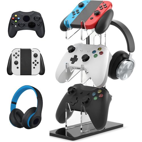 Kalanka-Support Universel Pour Manette Et Casque À 3 Étages Pour Xbox Series, Ps4, Ps5, Ps3, Accessoires De Bureau 4 En 1