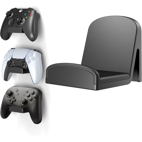 Support Mural Universel pour Manette - Support Mural pour PS4/PS5/Xbox/Switch, contrôleur Support Mural pour Manette et Casque (1 pièce, Noir)