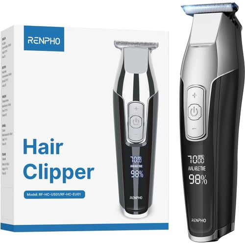 Asfasfq-Tondeuse À Cheveux Professionnelle Avec Lame En T, Kit De Coupe De Cheveux Sans Fil Tondeuses À Cheveux Et À Barbe Pour Hommes Et Enfants Rechargeable Écran À Led Pour Les Lignes Et Les Motif