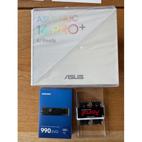 ASUS NUC 14 Pro+ Intel core Ultra 5 125H - 1.2 Ghz - Ram 32 Go - DD 1 To