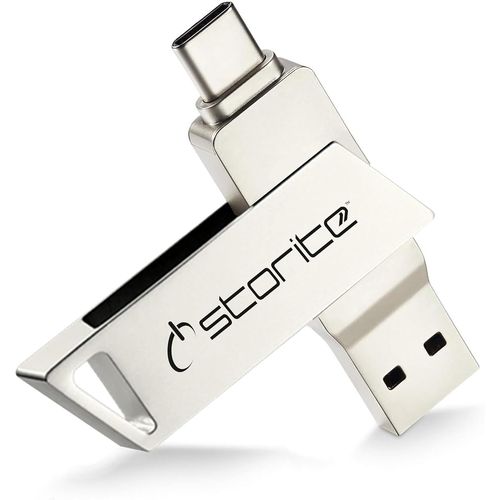 ChenQuanSarl-Clé Usb 3.0 , Clé Usb 512 Go, Clé Usb C 2 En 1, Clé Usb - Clé Usb, Clé Photo Haute Vitesse, Compatible Avec Iphone - Série 15, Android, Ordinateur Portable, Tablette, Ordinateur (Argent)