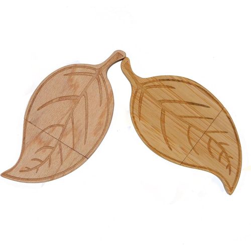 ChenQuanSarl-Lot De 2 Clés Usb En Érable Et Bambou Pour Les Étudiants Et Les Cadeaux D'Affaires (2 Paquets De 4 Go)