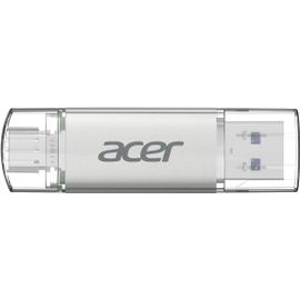 Acer Clé USB UT300 256 Go USB 3.2 Gen1,jusqu'à 150 Mo/s,avec double port Type-A & Type-C Flash Drive pour PC/ordinateur portable/MacBook/smartphone