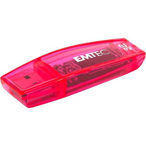 SUBZONAL-Clé USB 2.0 C410 , Mémoire Flash Drive De 32Gb, Lecture 5Mb/S, Écriture 15Mb/S, Compatible USB 2.0, USB 3.0, Transparentes Néon Fluo Avec Capuchon , Pack De 3