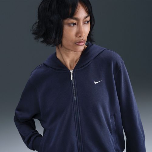 Sweat À Capuche En Molleton À Zip Et Coupe Ample Nike Sportswear Chill Terry Pour Femme - Bleu