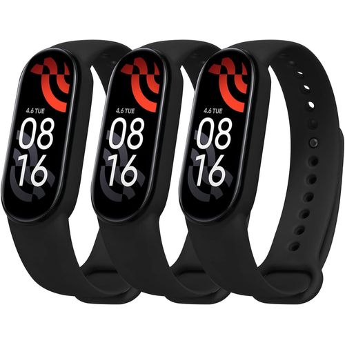 Bracelet Pour Xiaomi Mi Band 5/Xiaomi Mi Band 6/7 / 4/3, Bracelets De Remplacement Xiaomi Bracelet De Montre En Nylon Tricoté Extensibles Tissés Acier Inoxydable Pour Accessoires Xiaomi