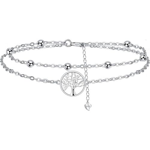 Women's Bracelet Jewellery Gifts 925 Sterling Silver Cute Pendant Jewellery For Birthday Gifts For Mother Women Sisters (17+4cm)